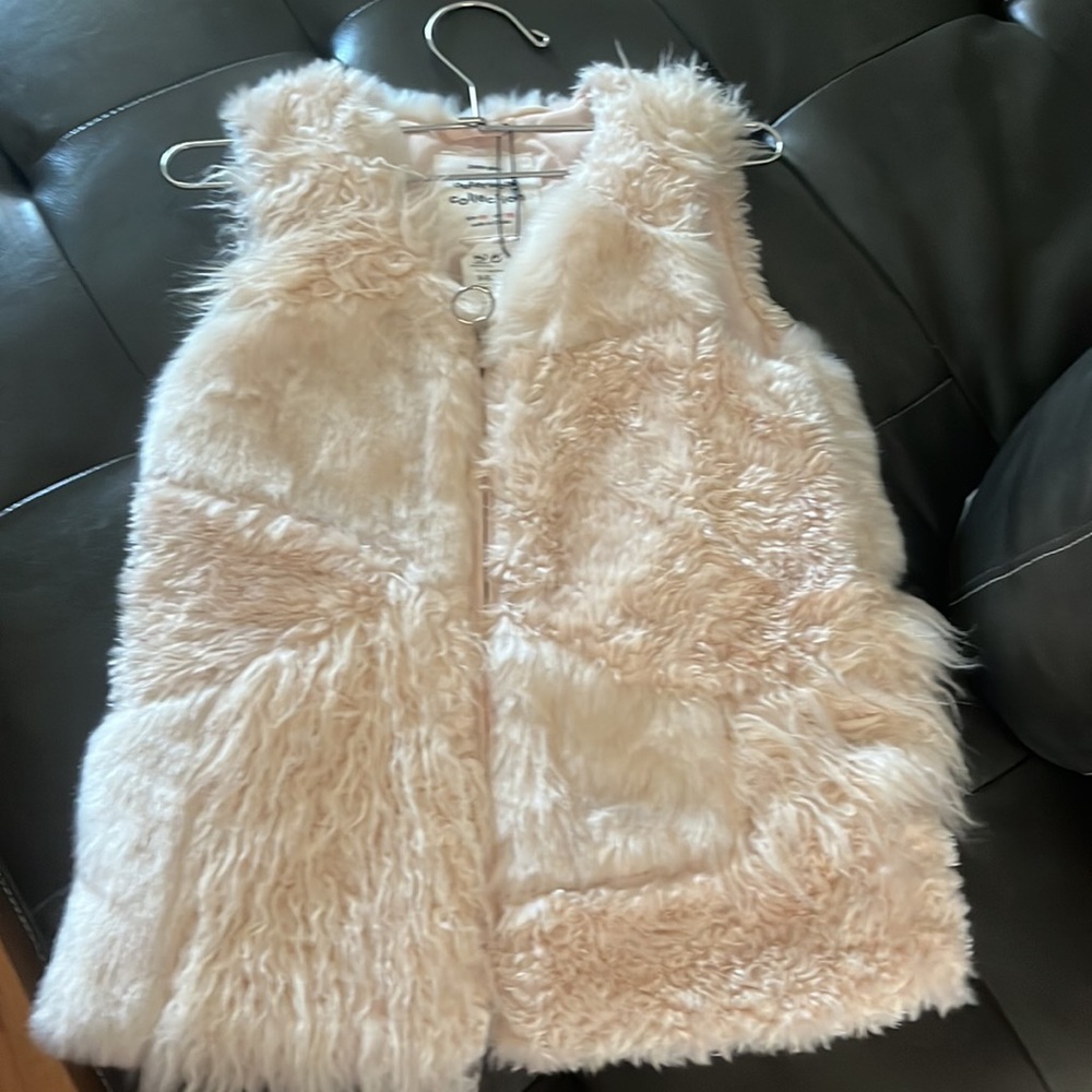 ZARA GIRLS NWT faux fur vest - Picture 3 of 6
